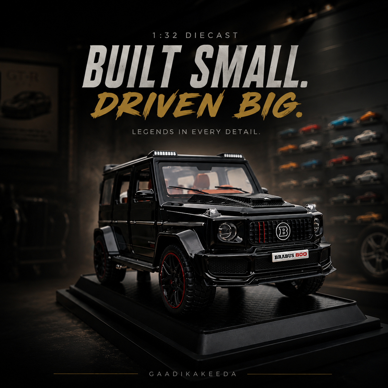 1:32 Brabus 800 G-Class Diecast Model Car | Full Metal | Lights & Sound
