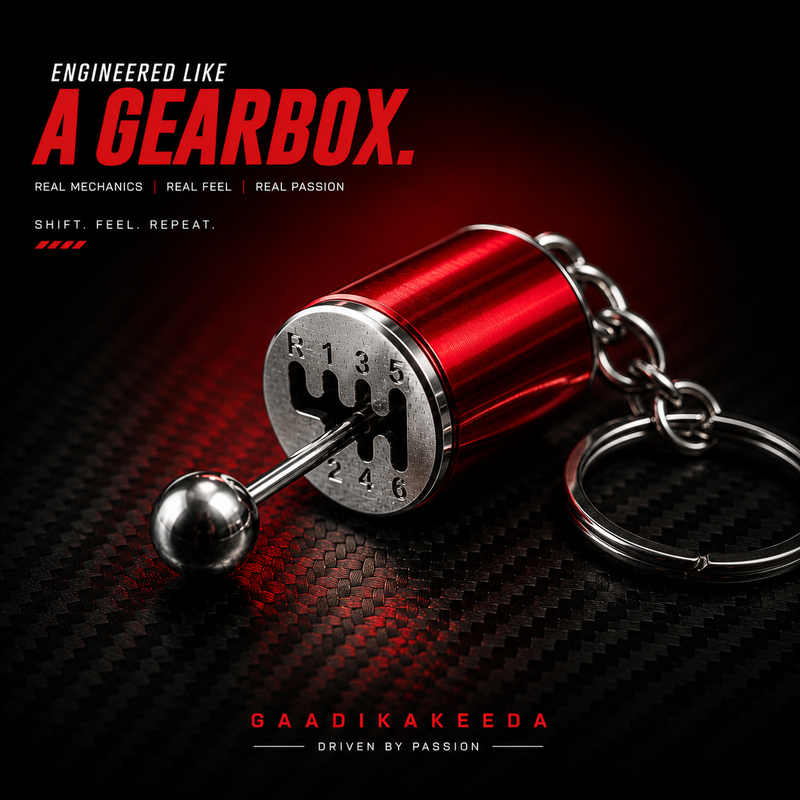 6-Speed Manual Gearbox Keychain ⚙️ | Functional Gear Shifter | Premium Metal Keychain