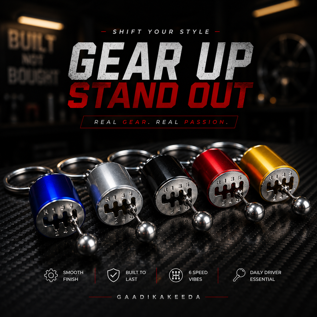 6-Speed Manual Gearbox Keychain ⚙️ | Functional Gear Shifter | Premium Metal Keychain