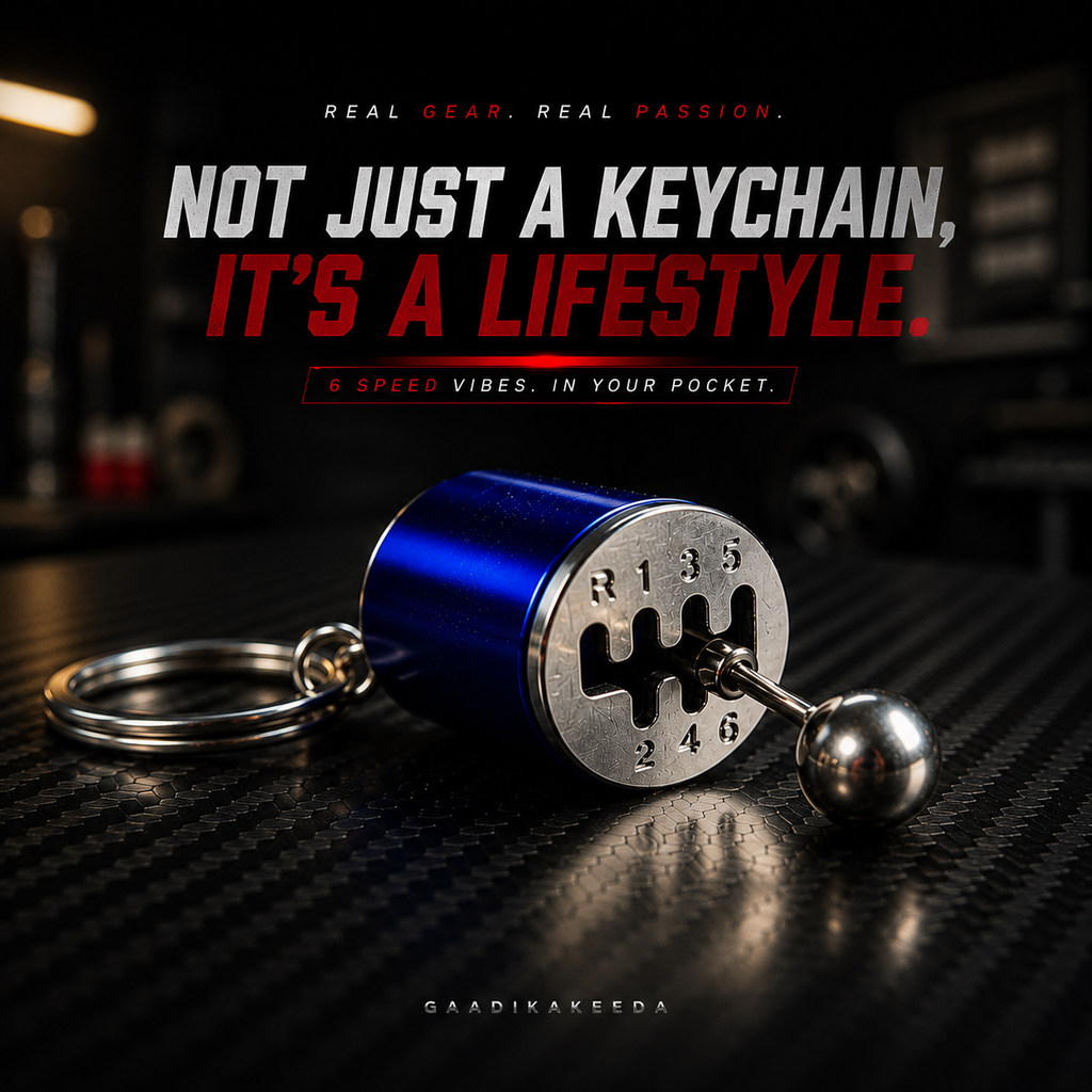 6-Speed Manual Gearbox Keychain ⚙️ | Functional Gear Shifter | Premium Metal Keychain