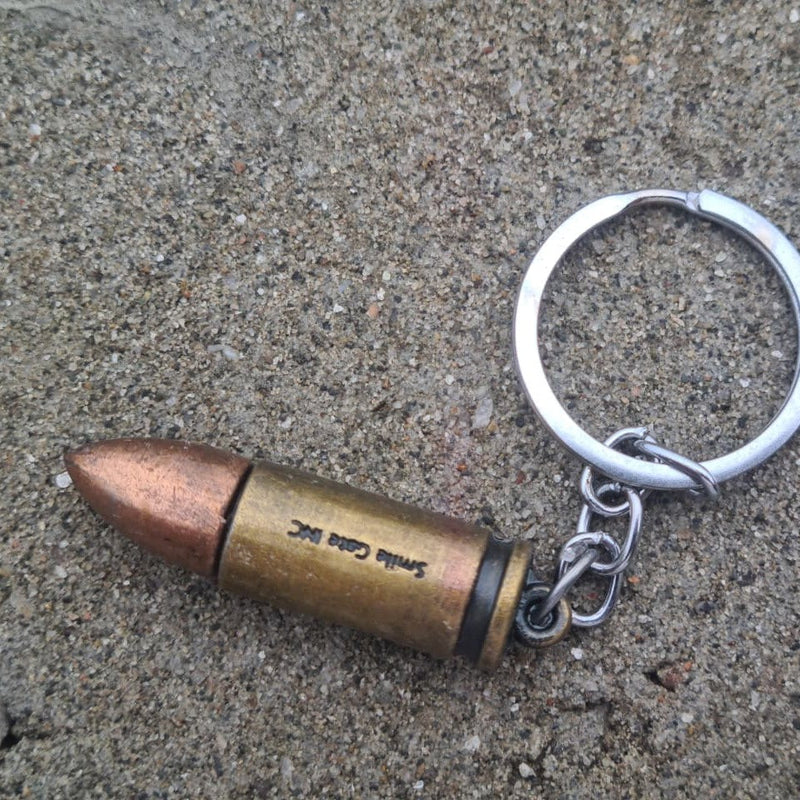 9mm Bullet Replica Keychain ⚡ | Vintage Cartridge Design | Premium Metal Keychain