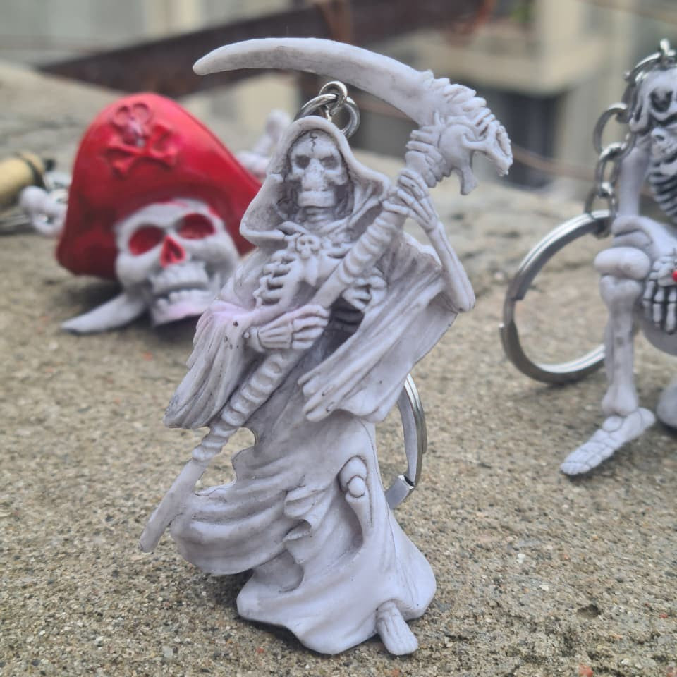 Grim Reaper Keychain ☠️ | Death Scythe | Premium Gothic Collectible