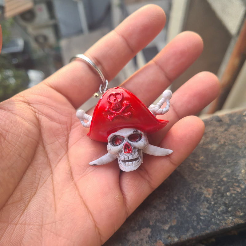 Pirate Skull Keychain ☠️🏴‍☠️ | Captain Skull | Premium Collectible Keychain