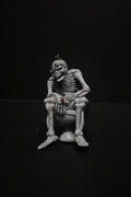 No F*cks Given Skeleton Keychain 💀🚬 | Toilet Skeleton | Funny Gothic Collectible