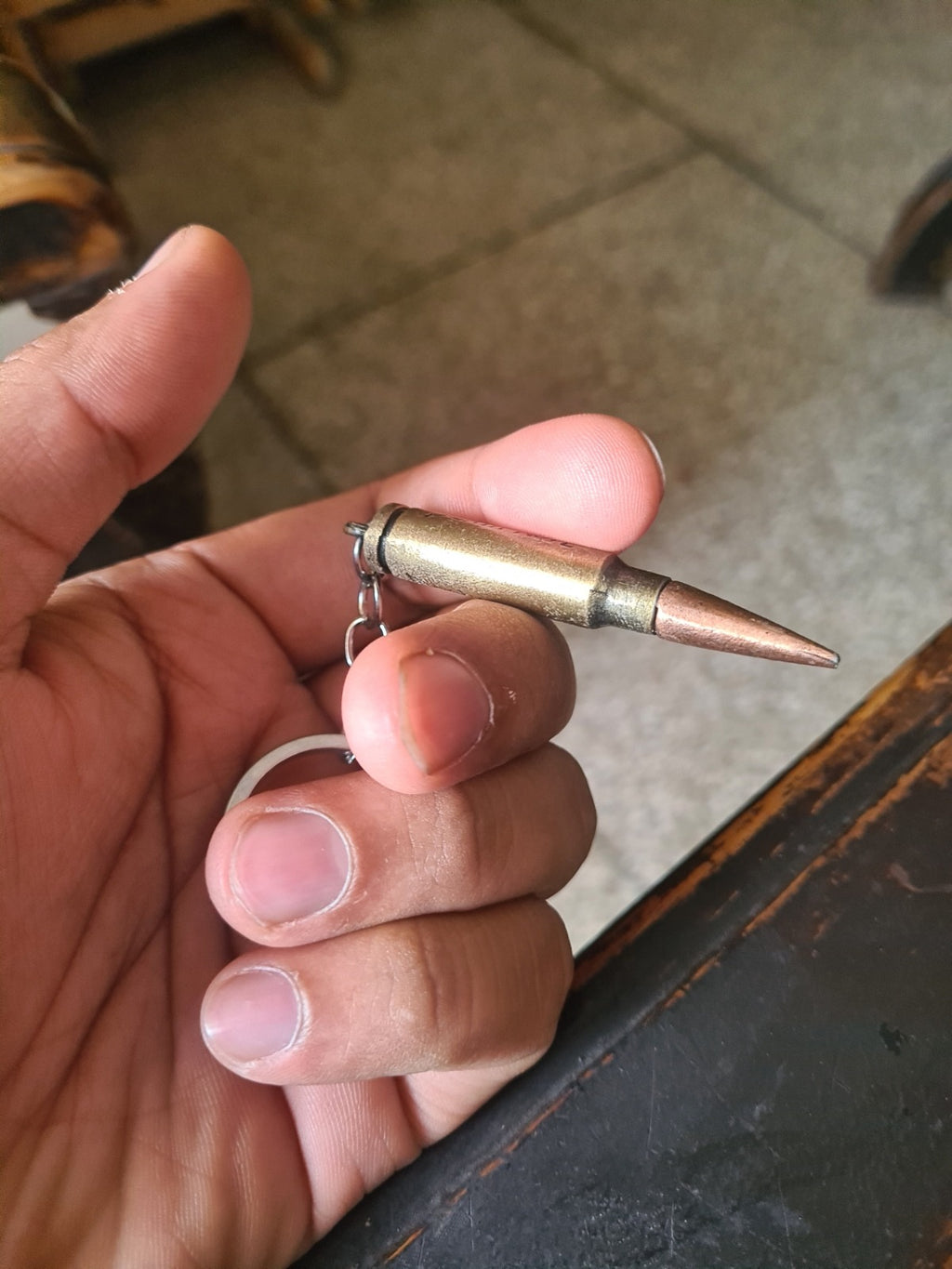 Rifle Cartridge Keychain ⚡ | 5.56 NATO Style Technical Replica | Premium Metal Keychain